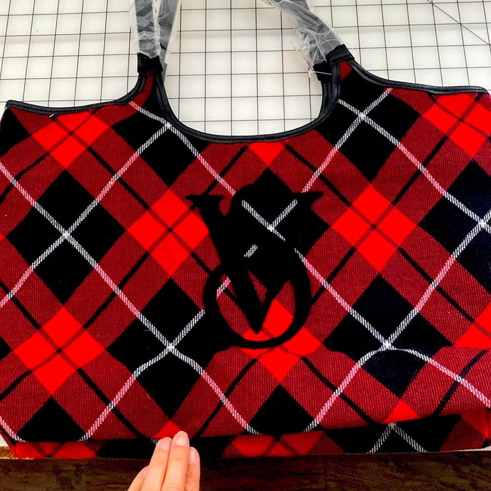 Victoria Secret Buffalo Plaid Bag